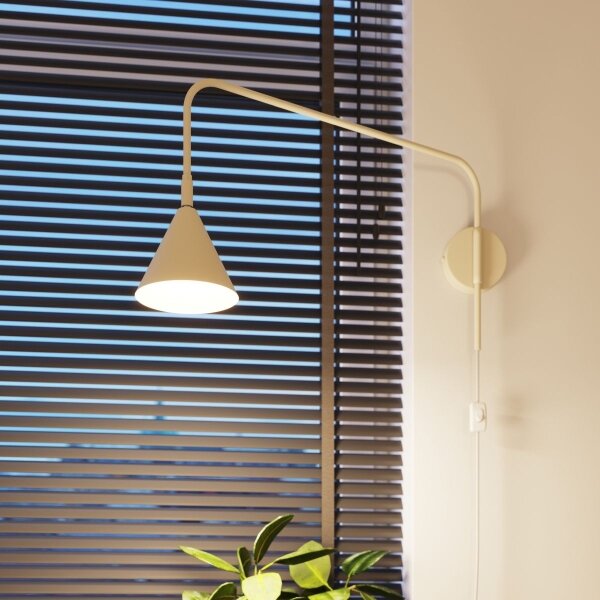 Lampă de perete Sollux SL.1699 NOX 1xE14/10W/230V crem