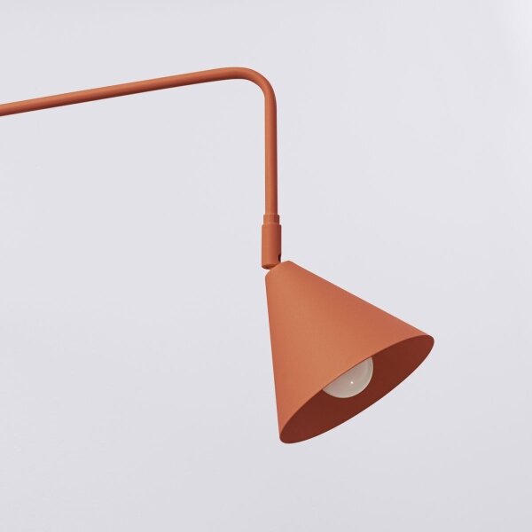 Lampă de perete Sollux SL.1701 NOX 1xE14/10W/230V portocaliu