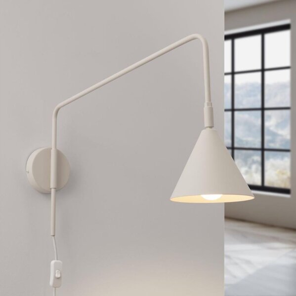 Lampă de perete Sollux SL.1699 NOX 1xE14/10W/230V crem
