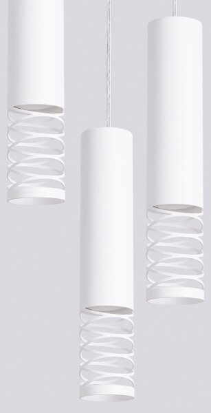 Lustră pe cablu Sollux SL.1689 LAMI 3xGU10/10W/230V alb