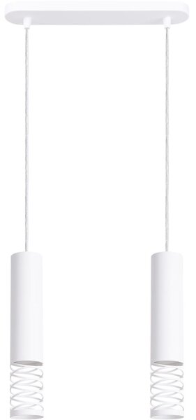 Lustră pe cablu Sollux SL.1687 LAMI 2xGU10/10W/230V alb