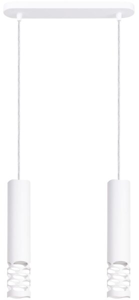 Lustră pe cablu Sollux SL.1692 LIRO 2xGU10/10W/230V alb