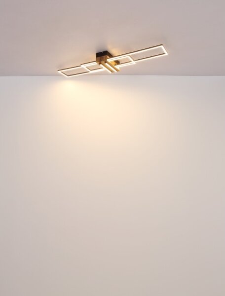 Plafonieră LED Globo 67208-40N DAKARI LED/40W/230V 3000K 25x100 cm negru