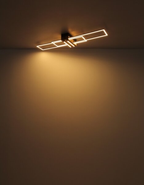 Plafonieră LED Globo 67208-40N DAKARI LED/40W/230V 3000K 25x100 cm negru