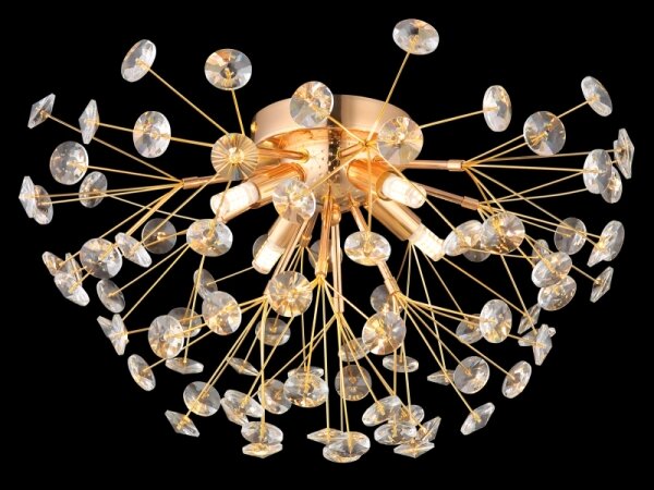 Plafonieră LED Globo 64135D KATRINA 4xG9/3,5W/230V auriu