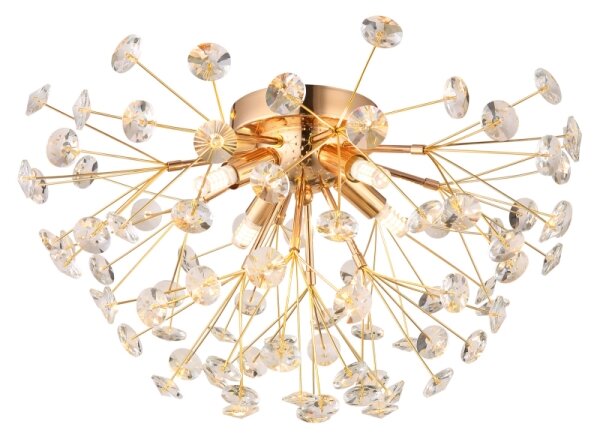 Plafonieră LED Globo 64135D KATRINA 4xG9/3,5W/230V auriu