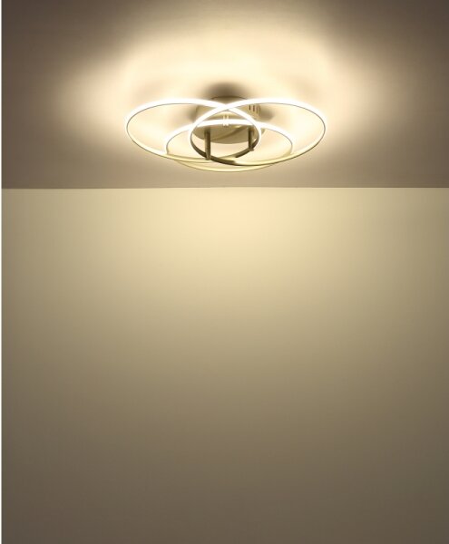 Plafonieră LED Globo 67355-40N KOMBOS 40W/230V d. 45,6 cm crom mat