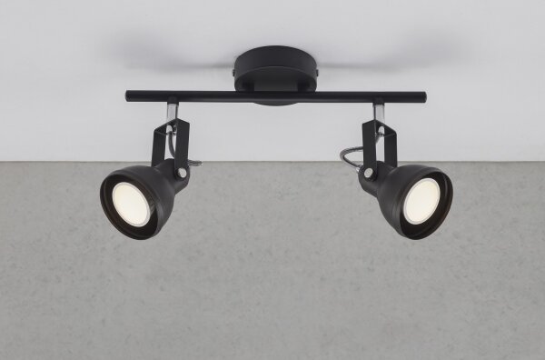 Spot Nordlux ASLAK 2xGU10/35W/230V negru