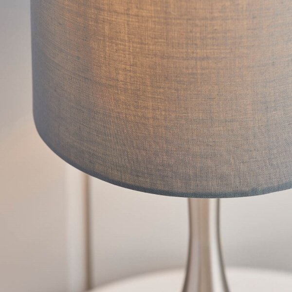 Lampă dimabilă de masă Endon 61192 PICCADILLY 1xE14/40W/230V crom mat/gri