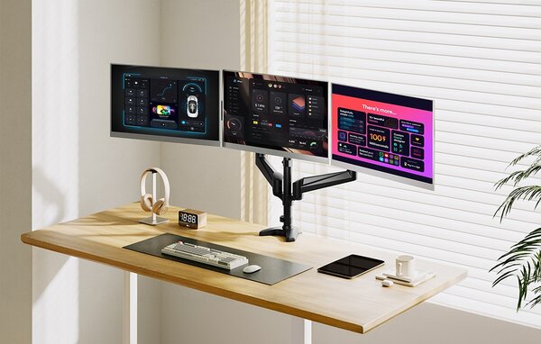 Brat triplu pentru monitor 17-32" Huanuo HNTS3B-UK