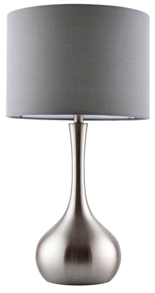 Lampă dimabilă de masă Endon 61192 PICCADILLY 1xE14/40W/230V crom mat/gri