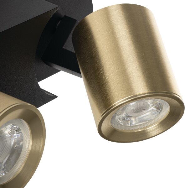 Spot Kanlux 38961 LAURIN 2xGU10/10W/230V alamă/negru