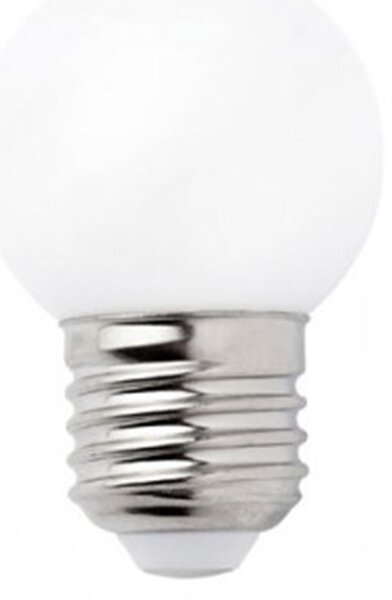 Bec G45LED alb mat din plastic E27 1W