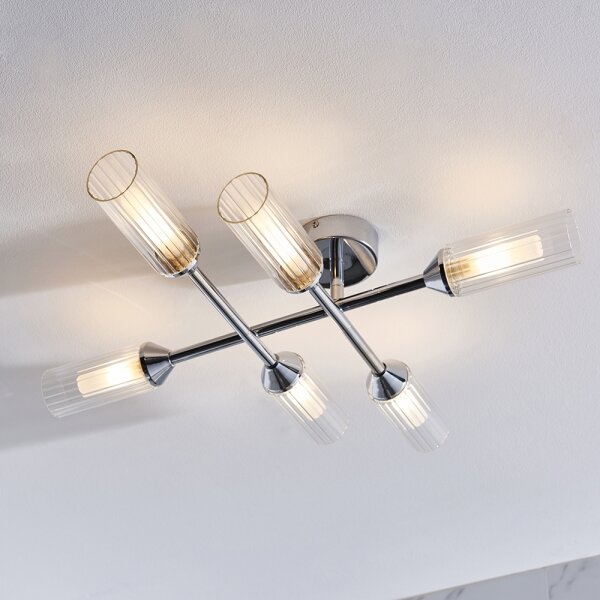 Lustră aplicată pentru baie Endon 95045 NATORI 6xG9/3W/230V IP44 crom lucios