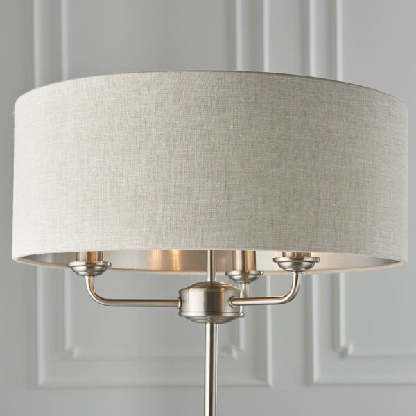 Lampadar Endon 94359 HIGHCLERE 3xE14/40W/230V bej/crom lucios