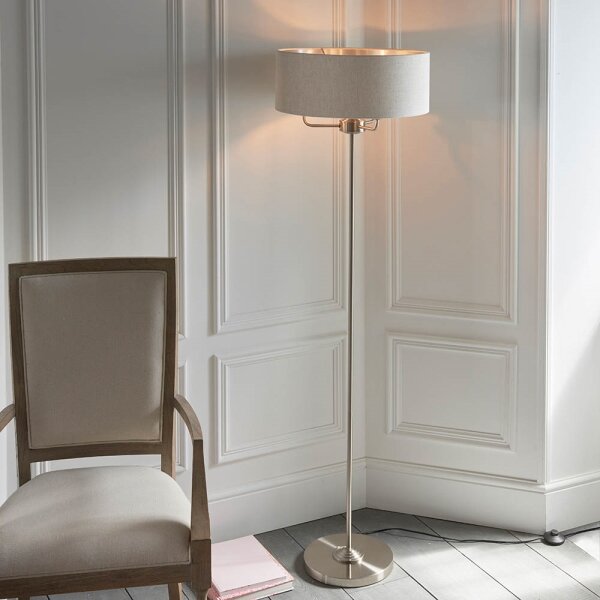 Lampadar Endon 94359 HIGHCLERE 3xE14/40W/230V bej/crom lucios