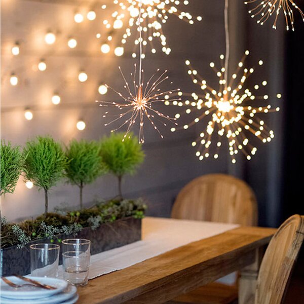 Lampa Decorativa Artificii din Cupru cu 120 Led-uri