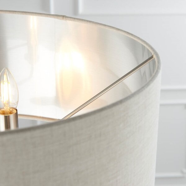 Lampadar Endon 94359 HIGHCLERE 3xE14/40W/230V bej/crom lucios