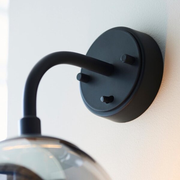 Aplică Endon 106664 ONTARIO 1xE14/7W/230V negru/fumuriu