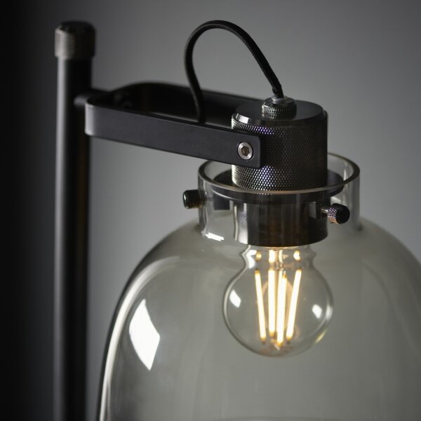 Lampadar Endon 107013 URBAN 1xE27/10W/230V negru/fumuriu