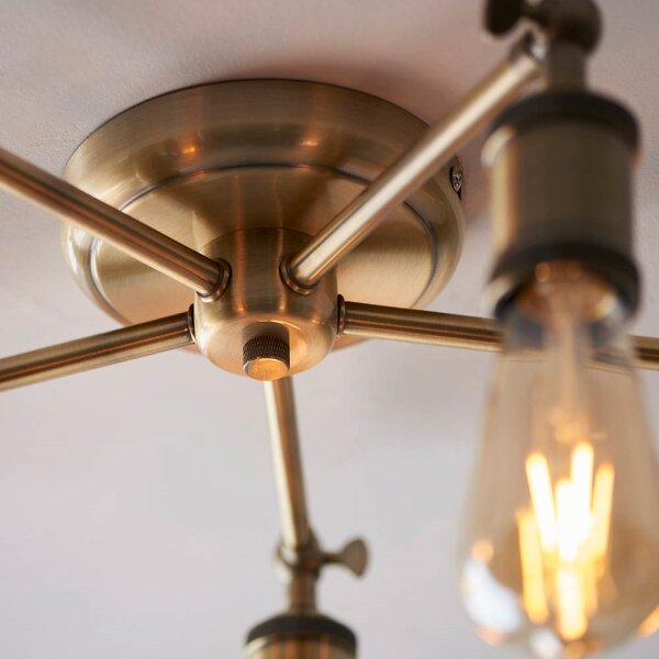 Endon 97244 - Spot halogen 5xE27/40W/230V, alamă