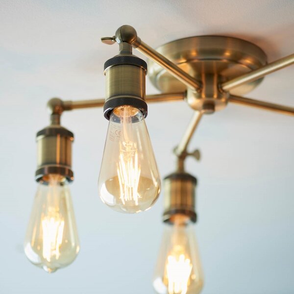 Endon 97244 - Spot halogen 5xE27/40W/230V, alamă