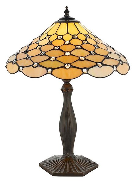 Endon 64301 - Lampă de masă Tiffany PEARL 1xE27/60W/230V, diam. 37 cm