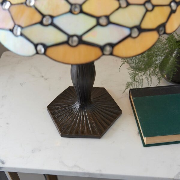 Endon 64301 - Lampă de masă Tiffany PEARL 1xE27/60W/230V, diam. 37 cm