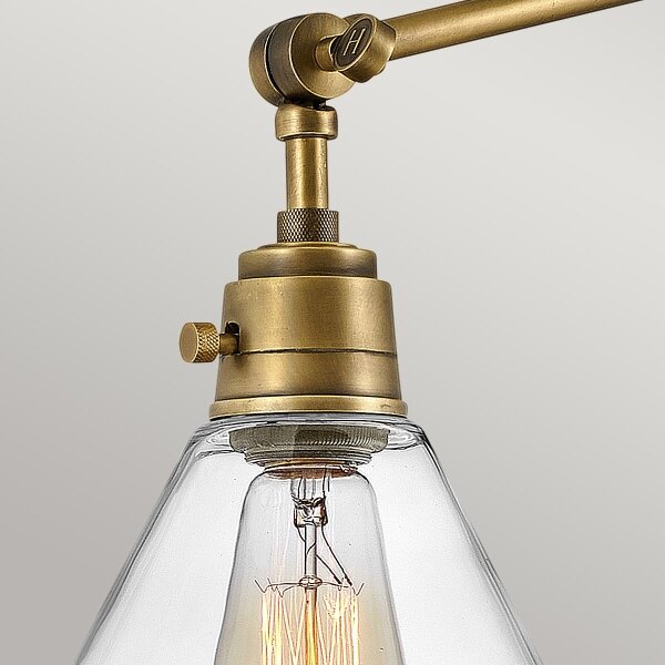 Lampă de perete Hinkley HK-ARTI-1W-HB-CG ARTI 1xE27/60W/230V alamă
