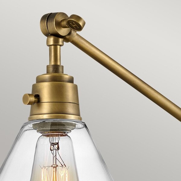 Lampă de perete Hinkley HK-ARTI-1W-HB-CG ARTI 1xE27/60W/230V alamă