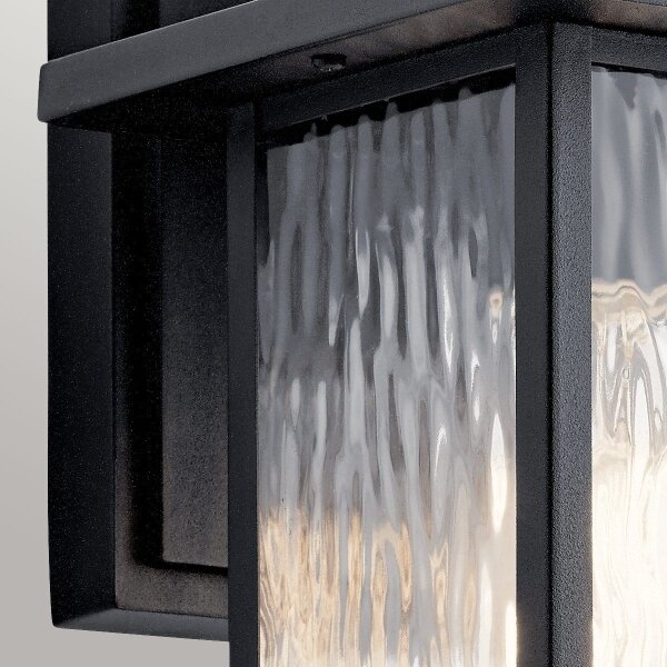 Kichler KL-CAPPANNA-S-BKT - Aplică de perete pentru exterior CAPPANNA 1xE27/60W/230V IP44