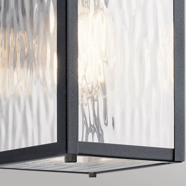 Kichler KL-CAPPANNA-S-BKT - Aplică de perete pentru exterior CAPPANNA 1xE27/60W/230V IP44