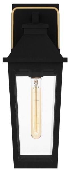 Quoizel QZ-BUCKLEY-M-MBK - Aplică de perete pentru exterior BUCKLEY M, 1xE27/40W/230V, IP44