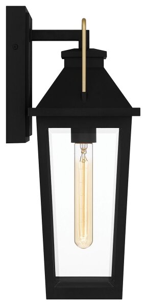Quoizel QZ-BUCKLEY-M-MBK - Aplică de perete pentru exterior BUCKLEY M, 1xE27/40W/230V, IP44
