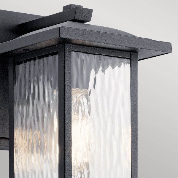 Kichler KL-CAPPANNA-S-BKT - Aplică de perete pentru exterior CAPPANNA 1xE27/60W/230V IP44