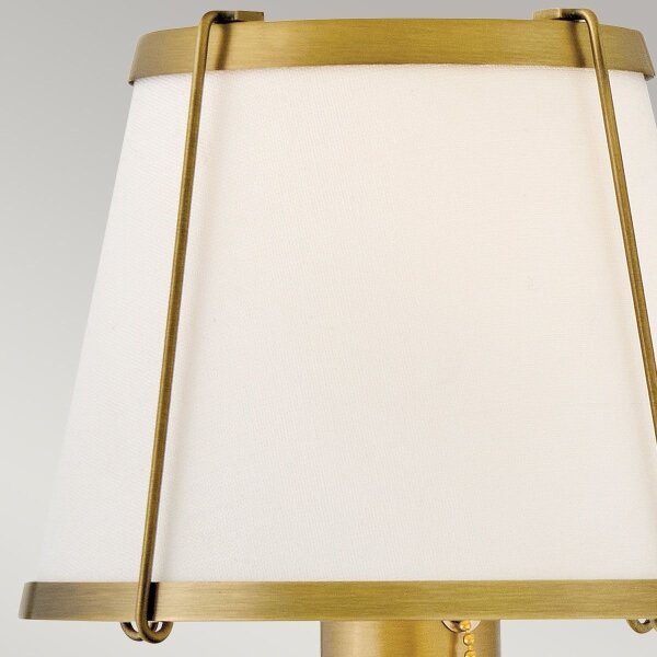 Lampă de perete Hinkley HK-CLARKE1-DBR-OW CLARKE 1xE27/40W/230V alamă/alb