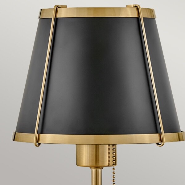 Lampă de perete Hinkley HK-CLARKE1-BR-BK CLARKE 1xE27/40W/230V alamă/negru