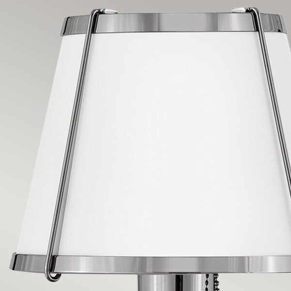 Lampă de perete Hinkley HK-CLARKE1-PN-WHq CLARKE 1xE27/40W/230V crom/alb