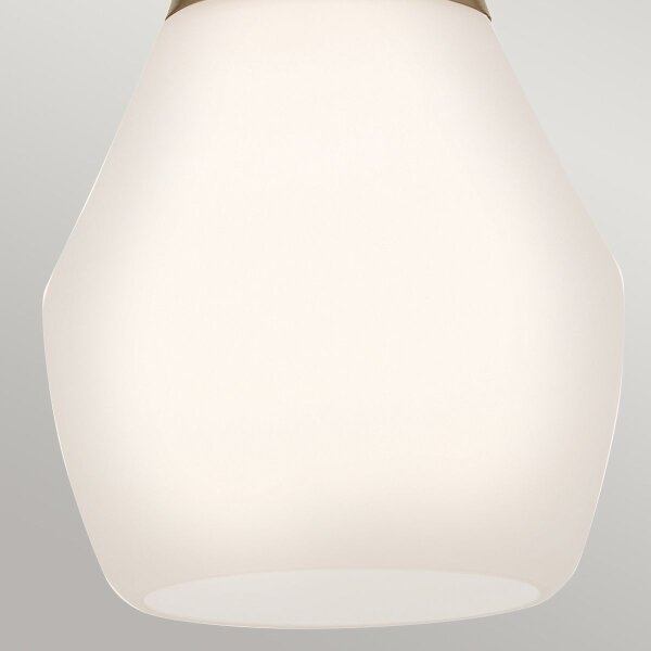 Lustră pe tijă Kichler KL-DEELA-P-CPZ DEELA 1xE27/60W/230V d. 17,8 cm alamă