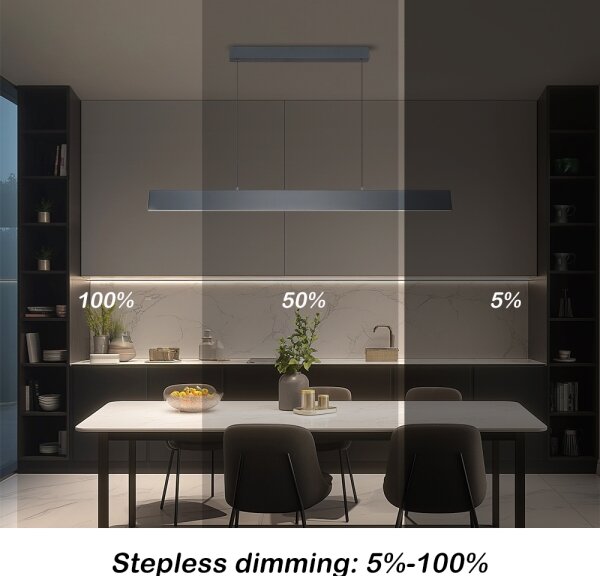 Lustră LED dimabilă pe cablu Brilagi SLIMLINE LED/40W/230V 3000-6000K antracit + telecomandă
