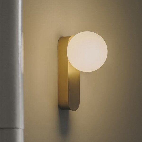 LEDS-C4 Aplică de perete LED Perlina, aurie, Auriu / Alamă, Baie, Metal, Modern
