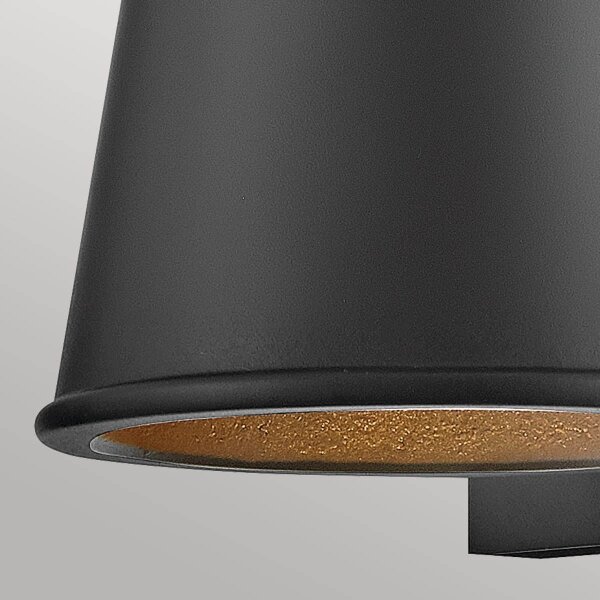 Aplică LED de exterior Hinkley HK-HANS-S-BLK HANS 1xGU10/8W/230V IP44