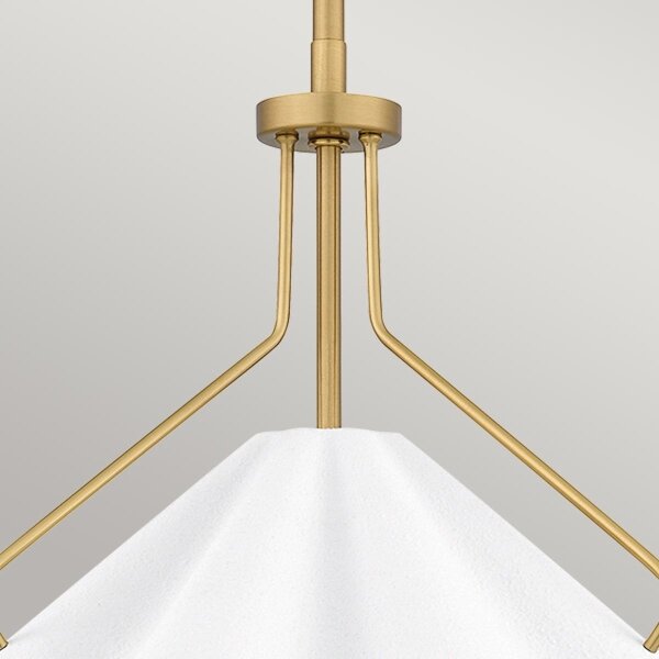 Lustră pe tijă Quoizel QZ-MEJIA-1P-S-AB MEJIA 1xE27/60W/230V d. 35,6 cm alamă