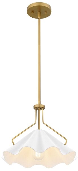 Lustră pe tijă Quoizel QZ-MEJIA-1P-S-AB MEJIA 1xE27/60W/230V d. 35,6 cm alamă