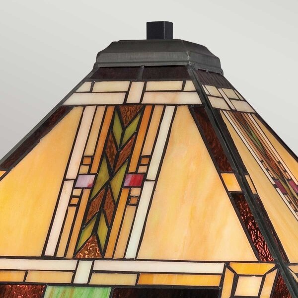 Quoizel QZ-NAVAJO-TL-VB - Lampă de masă Tiffany NAVAJO, 2xE27/60W/230V