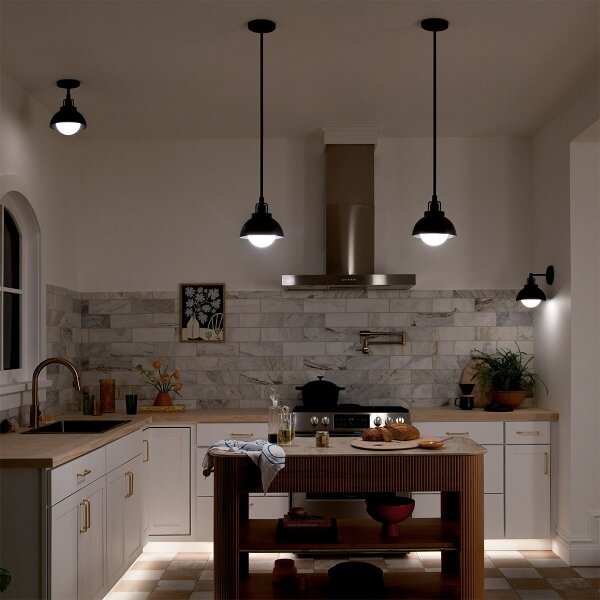 Lampă de perete Kichler KL-NIVA-1W-1P-BK NIVA 1xE27/40W/230V negru