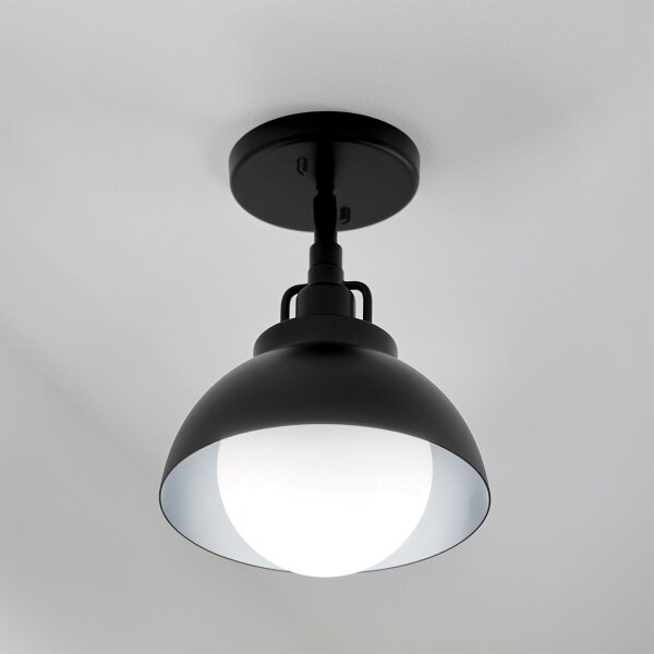 Lampă de perete Kichler KL-NIVA-1W-1P-BK NIVA 1xE27/40W/230V negru