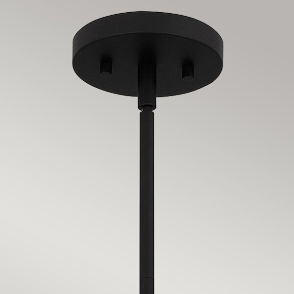 Lustră pe tijă Quoizel QZ-ROYER-1P-MBK ROYER 1xE27/60W/230V d. 30,2 cm