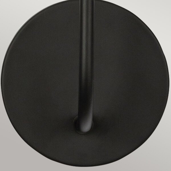 Lampă de perete Alora Mood ALM-SYLVIA-1WB-BK-CL SYLVIA 1xE14/40W/230V negru
