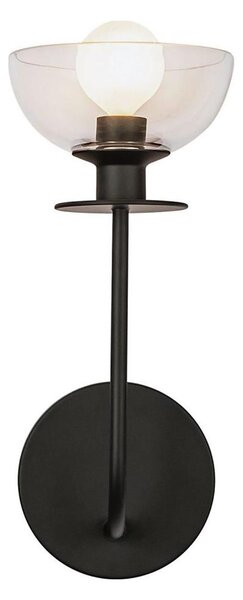 Lampă de perete Alora Mood ALM-SYLVIA-1WB-BK-CL SYLVIA 1xE14/40W/230V negru